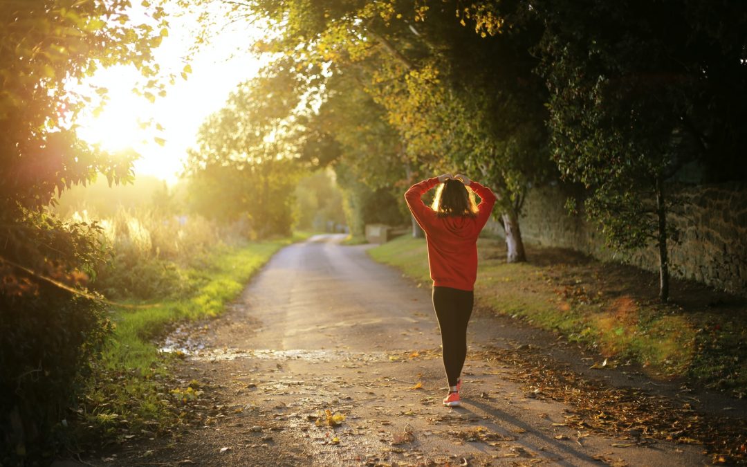 woman walking on pathway during daytime